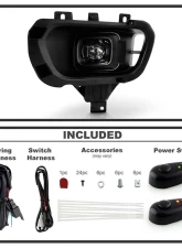 Spyder Auto Full LED Fog Lights with Switch Clear for Ford Ranger 2019-2021                                     - FL-FR19-LED-C - Image 2