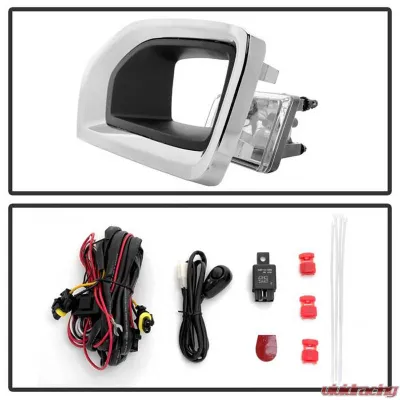 Spyder Auto Clear OEM Fog Lights with Cover and Switch for GMC Yukon XL 2015-2017 - FL-GYD15-C