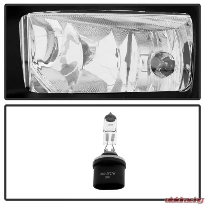 Spyder Auto Clear OEM Fog Lights with Cover and Switch for GMC Yukon XL 2015-2017 - FL-GYD15-C
