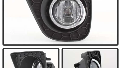 Spyder Auto Clear OEM Fog Lights with Switch for Honda Accord 2-Door 2013-2015                                     - FL-HA2013-2D-C - Image 2