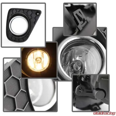Spyder Auto Clear OEM Fog Lights with Switch for Honda Accord 2-Door 2013-2015 - FL-HA2013-2D-C