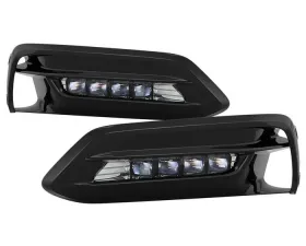 Spyder Auto OEM LED Fog Lights with Switch for Honda Accord Sedan 2018-2019, Clear Lens