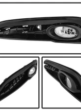 Spyder Auto Clear OEM Fog Light with Switch for Honda Civic 4-Door 2013-2014                                     - FL-HC2013-4D-C - Image 2