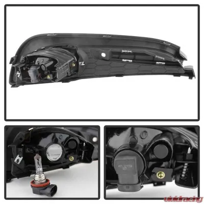 Spyder Auto Clear OEM Fog Light with Switch for Honda Civic 4-Door 2013-2014 - FL-HC2013-4D-C