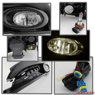 Spyder Auto Clear OEM Fog Light with Switch for Honda Civic 4-Door 2013-2014 - FL-HC2013-4D-C