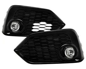 Spyder Auto Fog Light with Switch Clear for 2016-2017 Honda Civic 3Dr Hatchback