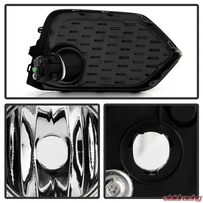 Spyder Auto Fog Light with Switch Clear for 2016-2017 Honda Civic 3Dr Hatchback - FL-HC2017-H-C