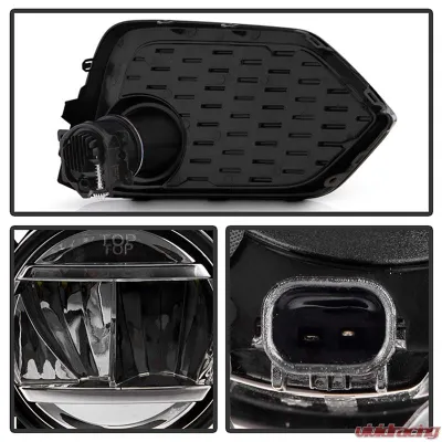 Spyder Auto Full LED Fog Light w/Switch Clear for 2016-2017 Honda Civic 3Dr Hatchback - FL-HC2017-LED-C