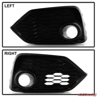 Spyder Auto Full LED Fog Light w/Switch Clear for 2016-2017 Honda Civic 3Dr Hatchback - FL-HC2017-LED-C