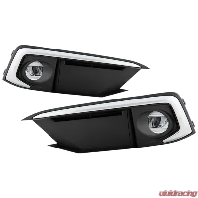 Spyder Auto Chrome Trim OEM LED Fog Light with Switch for Honda Civic 2019+ - FL-HC2019-LED-C
