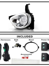 Spyder Auto Clear OEM Fog Lights with Switch for Honda CR-V 2005-2006, 5-Inch Size                                     - FL-HCRV05 - Image 2
