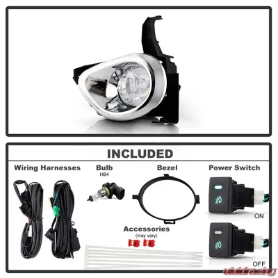Spyder Auto Clear OEM Fog Lights with Switch for Honda CR-V 2005-2006, 5-Inch Size - FL-HCRV05