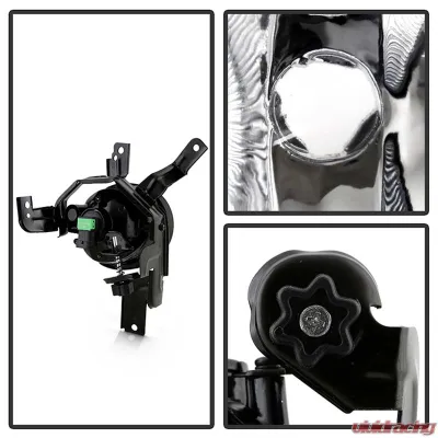 Spyder Auto Clear OEM Fog Lights with Switch for Honda CR-V 2007-2009, 7-Inch - FL-HCRV07