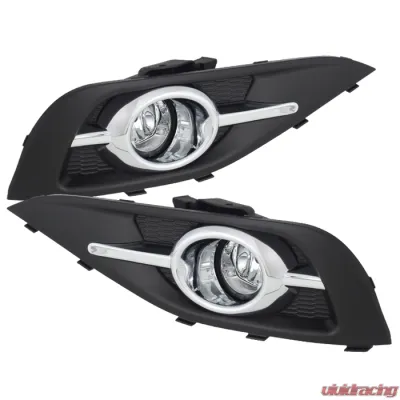 Spyder Auto Clear OEM Fog Lights with Switch for Honda CRV 2012-2014 - FL-HCRV2012-C