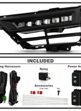 Spyder Auto Full LED Fog Lights with Switch Clear for Honda CR-V Hybrid 2020-2022                                     - FL-HCRV2020-HY-LED-C - Image 2