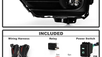 Spyder Auto Full LED Fog Lights with Switch Clear for Honda CR-V 2020-2022                                     - FL-HCRV2020-LED-C - Image 2