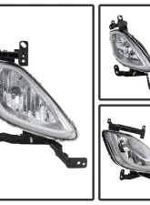 Spyder Auto Clear OEM Style Fog Lights with Switch for Hyundai Elantra 2011-2013                                     - FL-HYE2011-C - Image 2