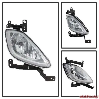 Spyder Auto Clear OEM Style Fog Lights with Switch for Hyundai Elantra 2011-2013 - FL-HYE2011-C