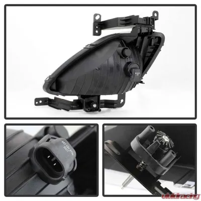 Spyder Auto Clear OEM Style Fog Lights with Switch for Hyundai Elantra 2011-2013 - FL-HYE2011-C