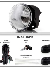 Spyder Auto Clear OEM Fog Lights with Switch for Mitsubishi Raider 2006-2009                                     - FL-JGC05-C - Image 2