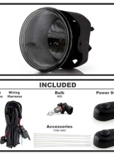 Spyder Auto Smoke OEM Fog Lights with Switch for Mitsubishi Raider 2006-2009                                     - FL-JGC05-SM - Image 2