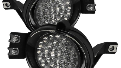 Spyder Auto Chrome LED Fog Lights for Dodge Ram 2002-2006, Durango 2004-2005                                     - FL-LED-DRAM02-C - Image 9