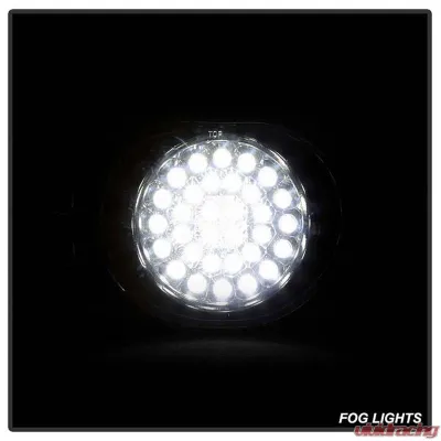 Spyder Auto Chrome LED Fog Lights for Dodge Ram 2002-2006, Durango 2004-2005 - FL-LED-DRAM02-C