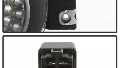 Spyder Auto Chrome LED Fog Lights for Dodge Ram 2002-2006, Durango 2004-2005                                     - FL-LED-DRAM02-C - Image 5