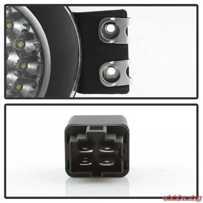 Spyder Auto Chrome LED Fog Lights for Dodge Ram 2002-2006, Durango 2004-2005 - FL-LED-DRAM02-C