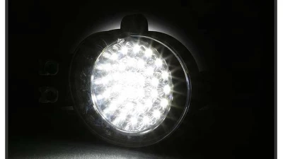 Spyder Auto Chrome LED Fog Lights for Dodge Ram 2002-2006, Durango 2004-2005                                     - FL-LED-DRAM02-C - Image 6