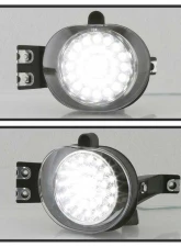 Spyder Auto Chrome LED Fog Lights for Dodge Ram 2002-2006, Durango 2004-2005                                     - FL-LED-DRAM02-C - Image 8