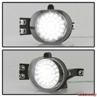 Spyder Auto Chrome LED Fog Lights for Dodge Ram 2002-2006, Durango 2004-2005 - FL-LED-DRAM02-C