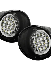 Spyder Auto Chrome LED Fog Lights for Nissan Titan | Armada 2004-2008                                     - FL-LED-NT04-C - Image 5