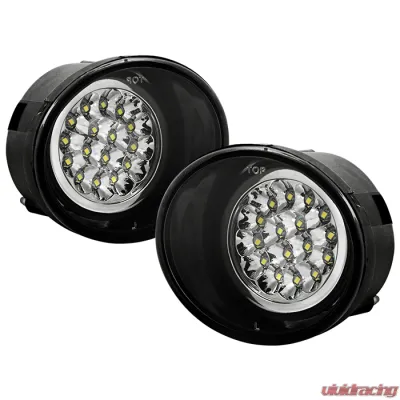 Spyder Auto Chrome LED Fog Lights for Nissan Titan | Armada 2004-2008 - FL-LED-NT04-C