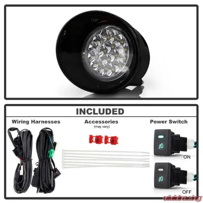 Spyder Auto Chrome LED Fog Lights for Nissan Titan | Armada 2004-2008 - FL-LED-NT04-C