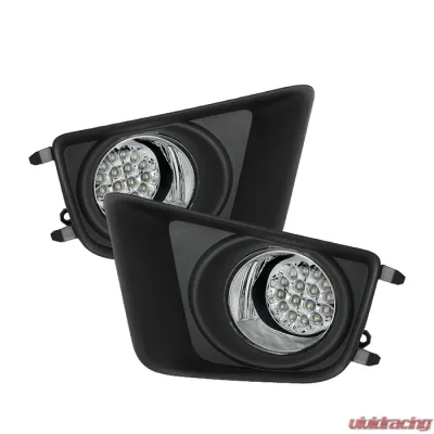 Spyder Auto Clear LED Fog Lights with Switch for Toyota Tacoma 2012-2015 - FL-LED-TTA2012-C