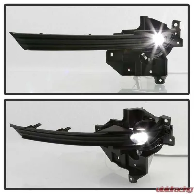 Spyder Auto Full LED Fog Light with Switch for Mazda CX-5 2017-2018, Clear - FL-MCX52017-LED-C