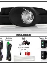 Spyder Auto Clear OEM Fog Lights with Switch for Mitsubishi Galant 2009-2012                                     - FL-MG09-C - Image 2
