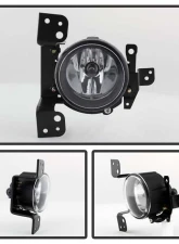 Spyder Auto Clear OEM Fog Lights with Switch for Mitsubishi Mirage 2014-2016                                     - FL-MM2014-C - Image 2