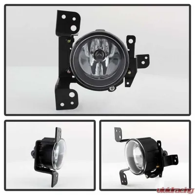 Spyder Auto Clear OEM Fog Lights with Switch for Mitsubishi Mirage 2014-2016 - FL-MM2014-C