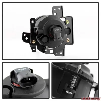 Spyder Auto Clear OEM Fog Lights with Switch for Mitsubishi Mirage 2014-2016 - FL-MM2014-C