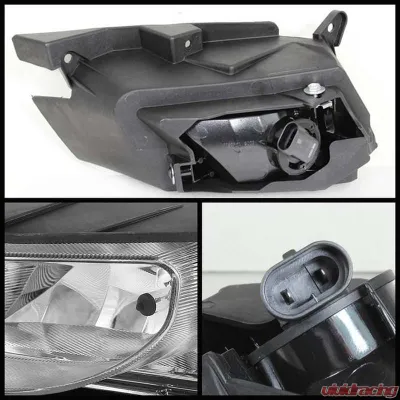 Spyder Auto Clear OEM Fog Lights with Switch for Mazda 3 2.5L 2010-2011 - FL-MM32010-C