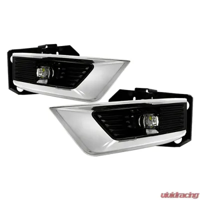 Spyder Auto Full LED Fog Lights with Switch for Nissan Armada 2021-2023, Clear Lens - FL-NARM2021-LED-C