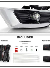 Spyder Auto Full LED Fog Lights with Switch for Nissan Armada 2021-2023, Clear Lens                                     - FL-NARM2021-LED-C - Image 2
