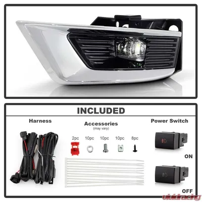 Spyder Auto Full LED Fog Lights with Switch for Nissan Armada 2021-2023, Clear Lens - FL-NARM2021-LED-C