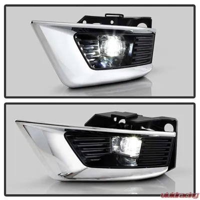 Spyder Auto Full LED Fog Lights with Switch for Nissan Armada 2021-2023, Clear Lens - FL-NARM2021-LED-C