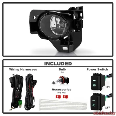 Spyder Auto Clear OEM Fog Lights with Switch for Nissan Maxima 2009-2015 - FL-NM2010-C