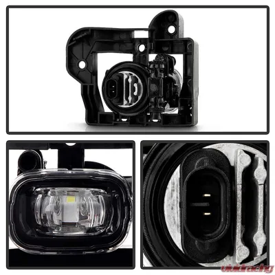Spyder Auto Full LED Fog Lights with Switch for Nissan Rogue 2021-2022, Clear - FL-NR2021-LED-C