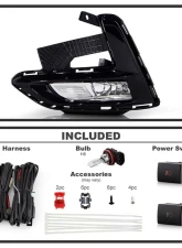 Spyder Auto OEM Style Fog Lights with Switch Clear for Nissan Sentra 2020-2022                                     - FL-NS2020-C - Image 2