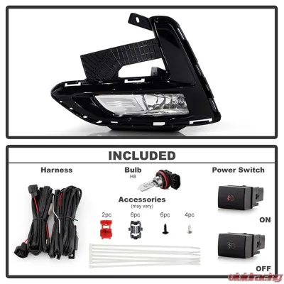 Spyder Auto OEM Style Fog Lights with Switch Clear for Nissan Sentra 2020-2022 - FL-NS2020-C